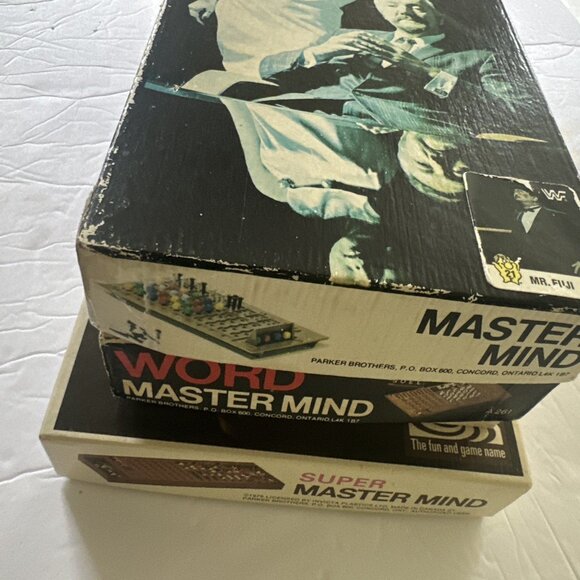 ORIGINAL MASTER MIND Vintage Board Game PARKER Lot Of 3 Super &Word Collection - Picture 6 of 8